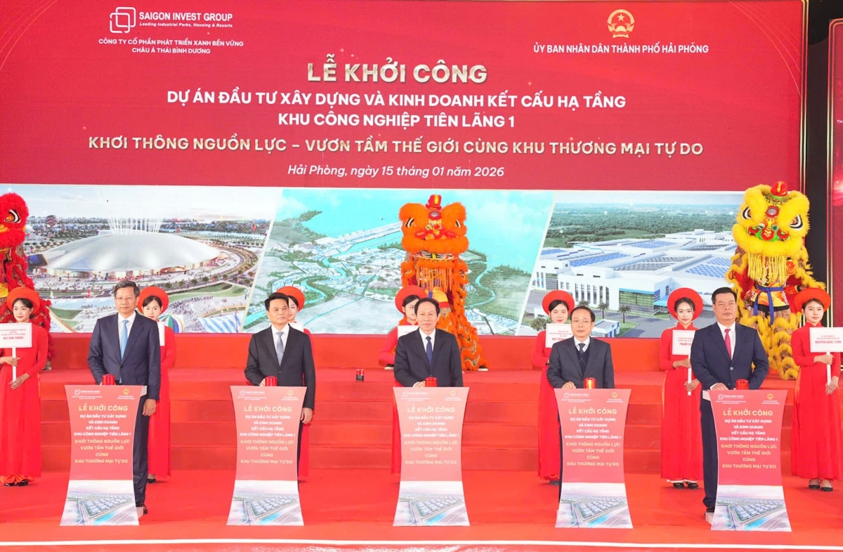 Hải Phòng khởi công 3 dự án khu công nghiệp quy mô hơn 1 000 ha