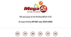 Kết quả Vietlott Mega 6/45 ngày 25/01/2026: Jackpot hơn 34 tỷ đồng vô chủ