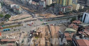 Gấp rút thi công dự án đường Vành đai 1, đoạn Hoàng Cầu – Voi Phục