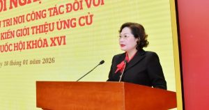 Giới thiệu Thống đốc Nguyễn Thị Hồng ứng cử đại biểu Quốc hội khóa XVI