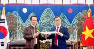 Ông Trịnh Văn Quyết tái xuất, bàn chuyện hợp tác với Đại sứ quán Hàn Quốc