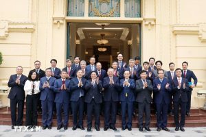 Tổng Bí thư làm việc với các Đại sứ Việt Nam ở nước ngoài tham dự Đại hội XIV