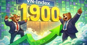VN-Index tiến lên vùng 1.900 điểm