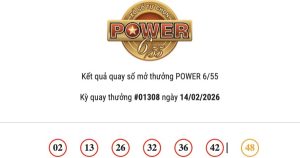 Kết quả Vietlott Power 6/55 ngày 14/02/2026 cả hai giải Jackpot đều không có chủ nhân trúng thưởng