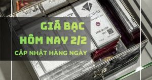Giá bạc hôm nay 2/2 tiếp đà đi xuống, bạc Phú Quý, bạc Ancarat rơi về quanh 3,2 triệu đồng/lượng