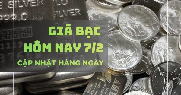 Giá bạc hôm nay 7/2 đảo chiều cuối tuần, bạc Phú Quý tăng gần 7 triệu đồng/kg