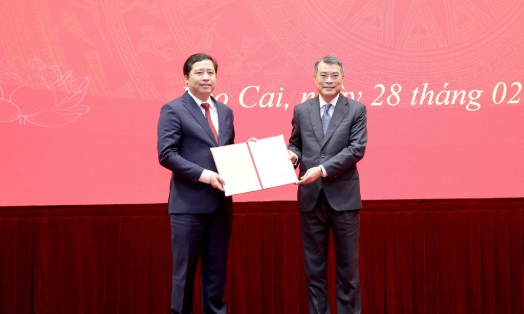 Phó tổng Thanh tra Chính phủ Dương Quốc Huy làm Bí thư Tỉnh ủy Lào Cai