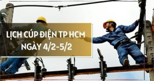 Lịch cúp điện TP HCM ngày 4/2 - 5/2 mất điện diện rộng ở phường Tân Uyên, Tân Hiệp, Thông Tây Hội, Tân Hưng, Tân Tạo, Tam Thắng, Vũng Tàu, Tam Long, An Phú, Lái Thiêu