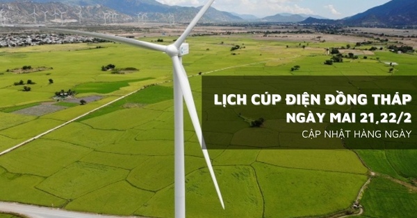 Lịch cúp điện Đồng Tháp ngày mai 21/2 và 22/2 không mất điện diện rộng