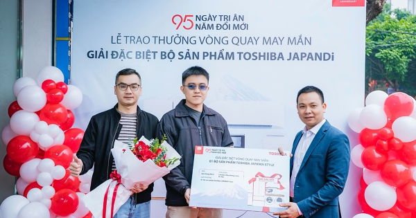 Toshiba Vietnam lan tỏa hành trình tri ân 95 năm, trao tặng hơn 2.400 phần quà