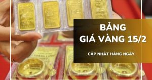 Bảng giá vàng hôm nay 15/2: Vàng SJC, nhẫn trơn và nữ trang giảm tới gần 2 triệu đồng/lượng trong tuần qua