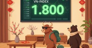 VN-Index vượt 1.800 điểm, nhưng dòng tiền có dấu hiệu 'nghỉ tết sớm'