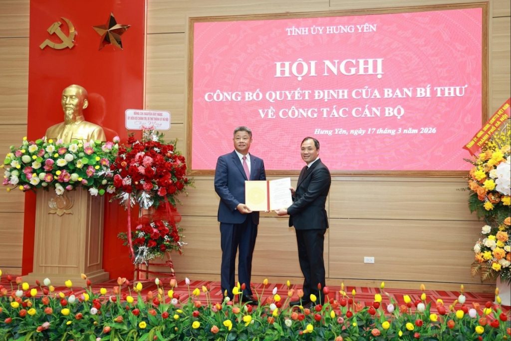 Ông Nguyễn Mạnh Quyền giữ chức Phó Bí thư Tỉnh ủy Hưng Yên