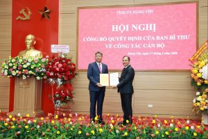 Ông Nguyễn Mạnh Quyền giữ chức Phó Bí thư Tỉnh ủy Hưng Yên