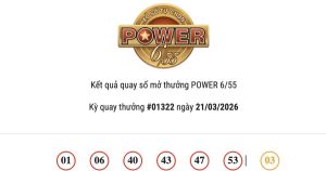 Kết quả Vietlott Power 6/55 ngày 21/03/2026: Jackpot 1 và Jackpot 2 chưa tìm được người trúng