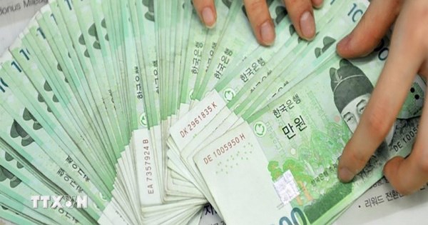 Đồng won của Hàn Quốc xuống mức thấp nhất trong 17 năm qua