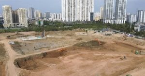 7 hồ chống ngập gấp rút thi công ở Hà Nội