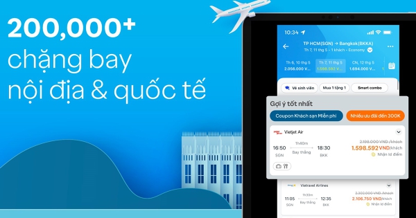 Đặt vé máy bay trên Traveloka - Khi việc bay trở nên đơn giản hơn