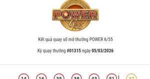 Kết quả Vietlott Power 6/55 ngày 05/03/2026 Jackpot 1 hơn 114,6 tỷ đồng đã tìm thấy chủ nhân may mắn