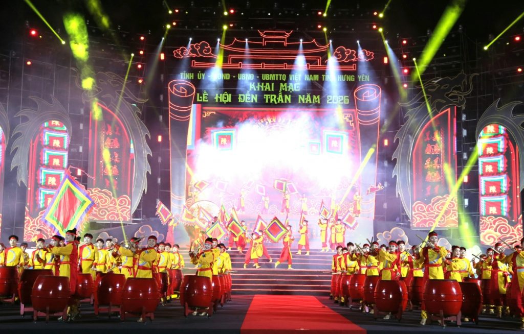 Trang trọng khai mạc lễ hội đền Trần năm 2026 ở Hưng Yên