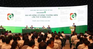 [LIVE] ĐHĐCĐ Vietcombank: Đặt kế hoạch tăng vốn điều lệ lên 94.000 tỷ đồng, lợi nhuận tăng 5% trong năm 2026, chi 20.332 tỷ để trả cổ tức