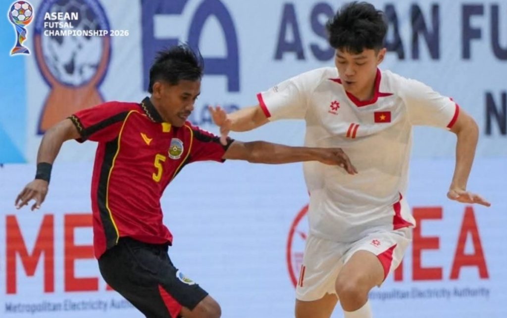 Tuyển futsal Việt Nam ghi 7 bàn vào lưới Timor Leste
