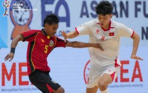 Tuyển futsal Việt Nam ghi 7 bàn vào lưới Timor Leste