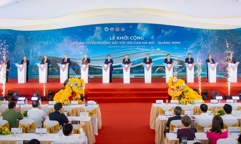 Toàn cảnh Lễ khởi công tuyến đường sắt cao tốc Hà Nội Quảng Ninh