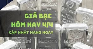 Giá bạc hôm nay 4/4 Bạc DOJI bất ngờ tăng hơn 1,8 triệu đồng, các thương hiệu khác đi ngang