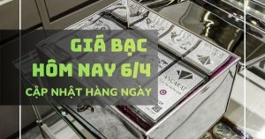 Giá bạc hôm nay 6/4 lao dốc đầu tuần, bạc Phú Quý giảm hơn 1,1 triệu đồng/kg.