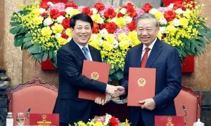 Tổng Bí thư Tô Lâm nhận bàn giao công tác của Chủ tịch nước