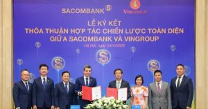 Sau chuyển động thượng tầng, Sacombank ký hợp tác chiến lược với Vingroup