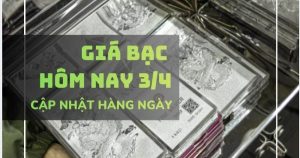 Giá bạc hôm nay 3/4 bạc Phú Quý và bạc Ancarat nhích nhẹ, bạc DOJI giảm sâu 1,5 triệu đông/kg