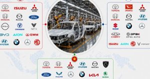 Việt Nam ở đâu trong bản đồ sản xuất, lắp ráp ôtô tại Đông Nam Á?