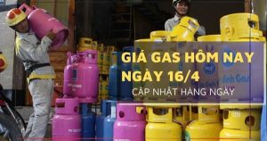 Giá gas hôm nay 16/4 giá gas Petrolimex tại Hải Phòng và Đà Nẵng lao dốc 120.000 đồng