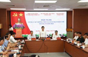 Hải Phòng cung cấp thông tin và giao ban báo chí tháng 5 2026