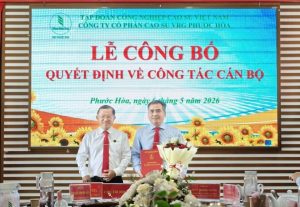 Cao su Phước Hòa bổ nhiệm tân tổng giám đốc