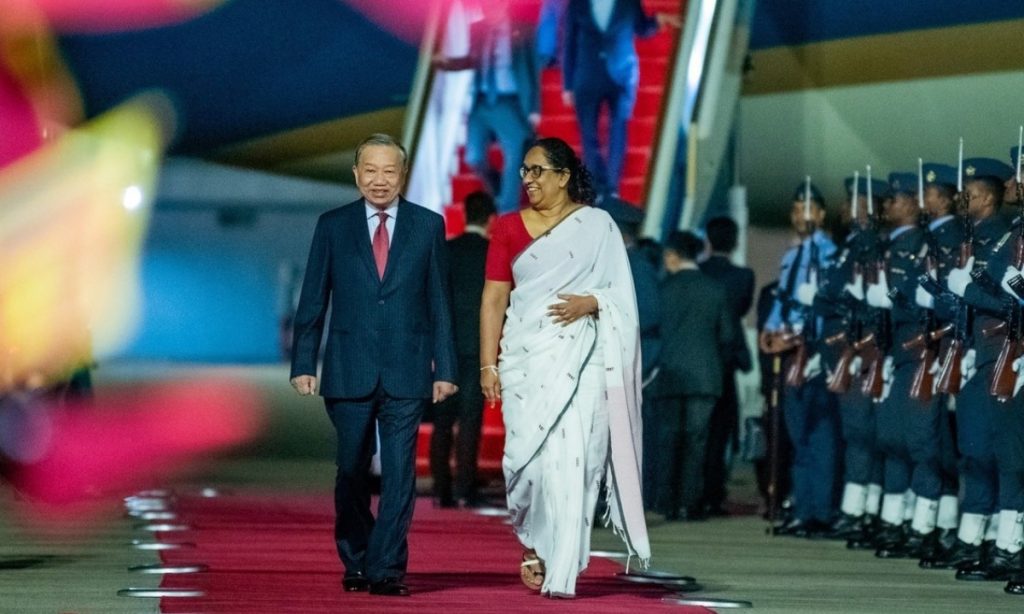 Tổng Bí thư Chủ tịch nước Tô Lâm bắt đầu chuyến thăm Sri Lanka