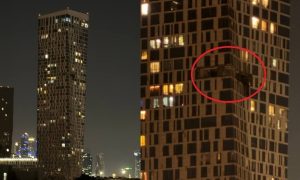 UAV đánh trúng tòa nhà cao tầng tại Moscow
