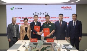 V Green hợp tác với Viettel Bắc Ninh triển khai 6 000 tủ đổi pin xe máy điện