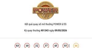 Kết quả Vietlott Power 6/55 ngày 09/05/2026 hai giải Jackpot vẫn chờ chủ nhân may mắn