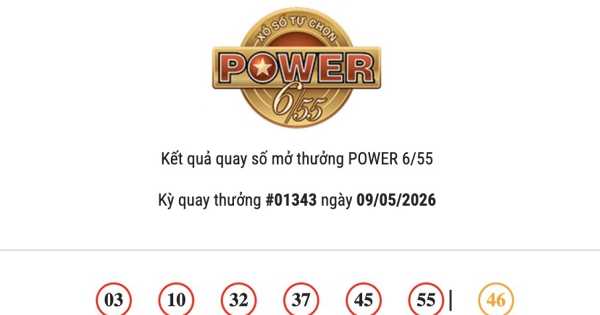Kết quả Vietlott Power 6/55 ngày 09/05/2026 hai giải Jackpot vẫn chờ chủ nhân may mắn