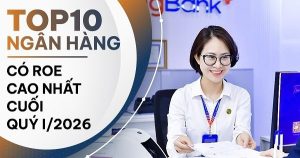 TOP 10 ngân hàng có ROE cao nhất cuối quý I/2026: HDBank mất vị trí quán quân vào tay một nhà băng khác