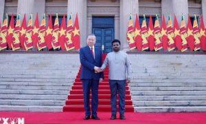 Sri Lanka bắn 21 loạt đại bác chào mừng Tổng Bí thư Chủ tịch nước Tô Lâm