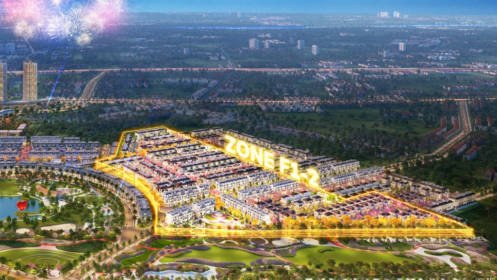 Phối cảnh phân khu Hồng Phát Zone F1-2 tại dự án Hồng Hạc City.