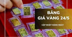 Bảng giá vàng hôm nay 24/5: Vàng SJC, nhẫn trơn và nữ trang giảm mạnh tới 3 triệu đồng/lượng trong tuần qua