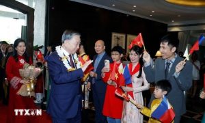 Tổng Bí thư Chủ tịch nước bắt đầu thăm cấp Nhà nước tới Philippines
