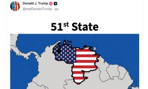 Ông Trump đăng ảnh ám chỉ Venezuela là bang thứ 51 của Mỹ