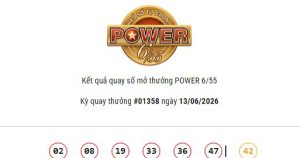 Kết quả Vietlott Power 6/55 ngày 13/06/2026: Jackpot vẫn chưa tìm được chủ nhân may mắn