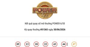 Kết quả Vietlott Power 6/55 ngày 30/06/2026 cả hai giải Jackpot tiếp tục lỡ hẹn người trúng